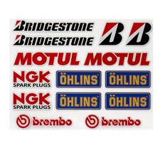 Bridgestone Sponsor Decals Set