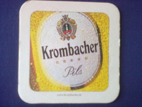 Ein bierdeckel krombacher - ein,