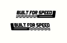 2x Built for Speed Stickers