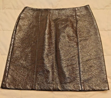 Lackrock Lack Rock Gothic EMP WGT Knautschlack  Gr. 40  H&M schwarz Neu