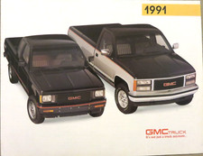 1991 GMC Safari Sonoma Sierra Jimmy Suburban Rally USA Falt Prospekt Brochure