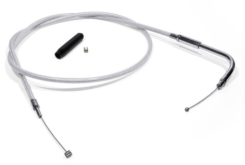 Gaszug edelstahl harley - f.,