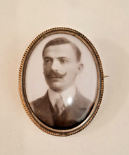 Jugendstil Fotobrosche Tombak