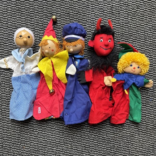 6kasperpuppen großmutter 2 - 6kasperpuppen, (großmutter,