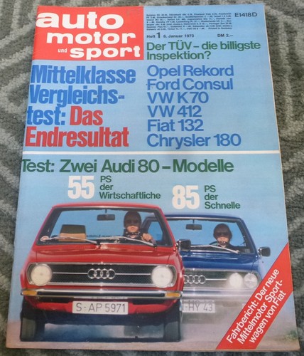 Ams 1973 audi opel - audi, 80,