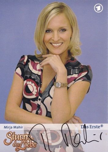 Autogramm mirja mahir - autogramm, (sturm
