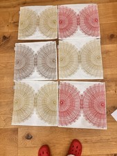 6 Stück PAD Kissenhülle 80%Baumwolle/ 20%Lurex, Weiß Rot, Gold,Bronze 45x45c