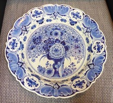 !!!! ROYAL DELFT DE PORCELEYNE FLES GROSSER WANDTELLER KERAMIK !!!!