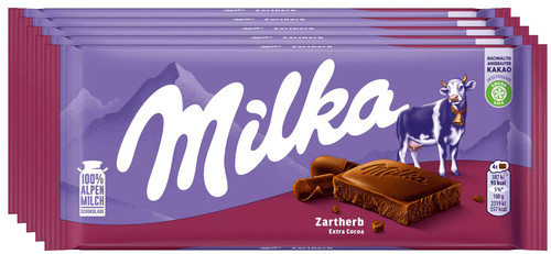 Milka zartherb schokolade - -,