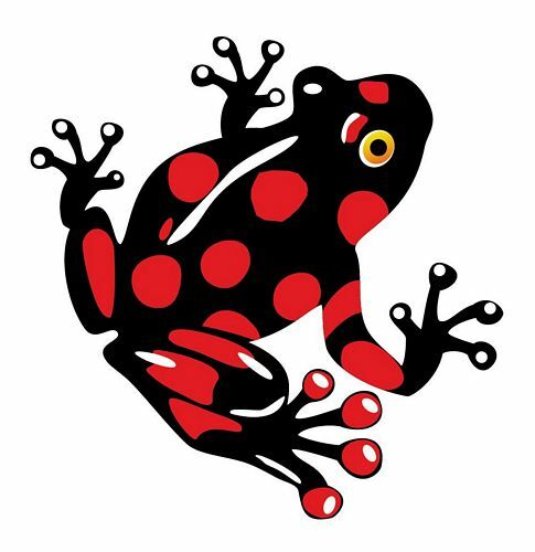 Aufkleber sticker frosch - aufkleber,