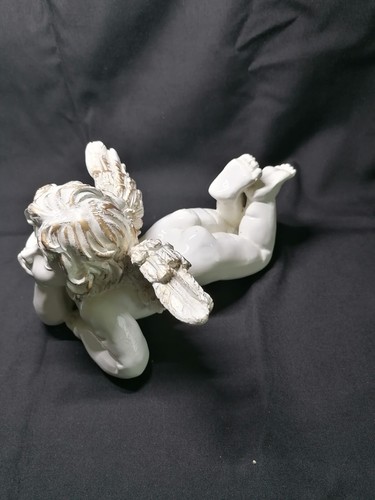 Porzellan engel liegend 24cm - porzellan, liegend,