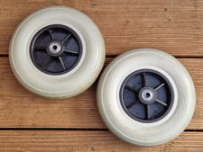 2 Stk. (1 Paar) Rollator Räder - PU Rad 200 x 50 mm, für Rollstuhl oder Rollator