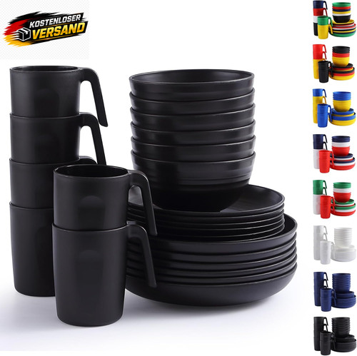 Plastikgeschirr set teile - set,