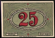 Notgeld Gnarrenburg, 25 Pf