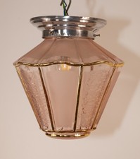 Art Deco Deckenleuchte, Frankreich um 1940. Neue und fachgerechte Verkabelung!