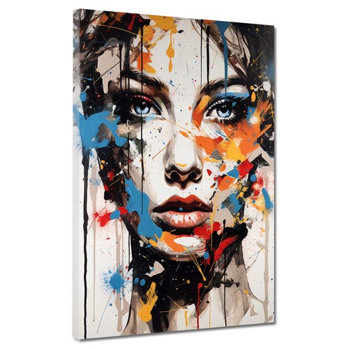 Frauengesicht pop art - frauengesicht,