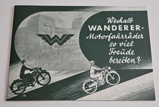 Wanderer Motorcycles 1936/37 OLDTIMER  MOTORRAD  Broschüre  Prospekte