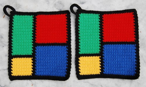 Topflappen handarbeit - topflappen,