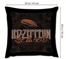 Kissenbezug Led Zeppelin, 45x45 cm, Heavy Metal Weihnachtsgeschenk