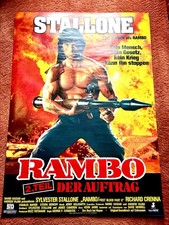 Rambo 2 - Der Auftrag Kinoplakat Poster A0, 84x119xm GEROLLT, Sylvester Stallone