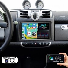 4+64GB Für Smart Fortwo 451 2005-2010 Android 15 Autoradio Carplay GPS Navi DAB+