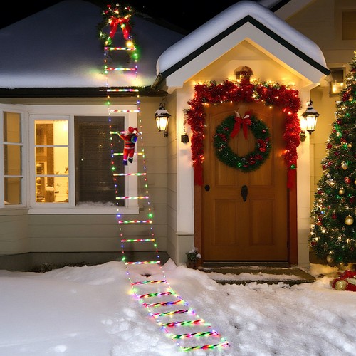 Led weihnachtsmann leiter - weihnachtsmann,