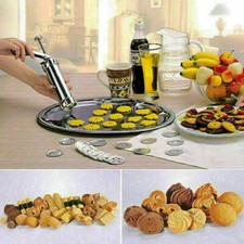 Keksmaschine 25 Stck. Kekse Presse Kuchen Dekorator Pumpe Keksmaschine Spritze