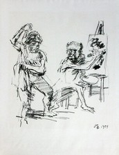 Grafik Print Lithografie Oskar