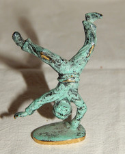 Kleine Bronze / Messing - Figur RADSCHLÄGER Düsseldorf