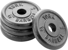 York Fitness Hantelscheiben Krafttraining 4 x 2.5 kg Gusseisenplatten898