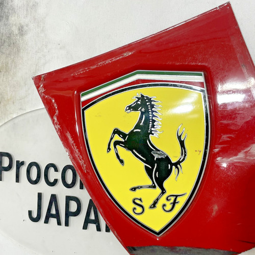 Original ferrari emblem plate - ferrari,