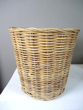 alter stabiler Papierkorb, Weidenkorb aus Vollweide geflochten, 35cm