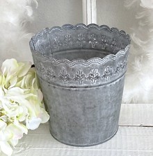 Shabby Übertopf Blumenkübel