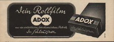 FRANKFURT/M., Werbung 1940, ADOX fotochemische Fabrik Rollfilm