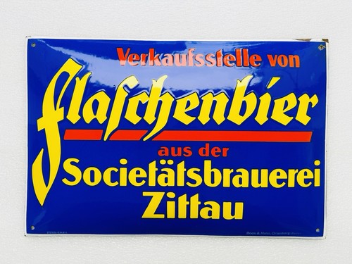 Emailschild flaschenbier - emailschild,