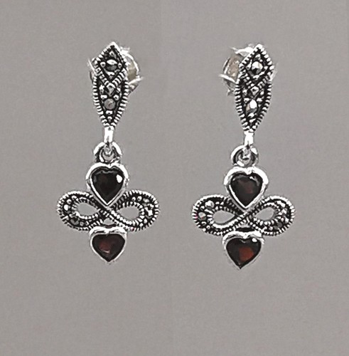 Silber ohrringe granat - silber-ohrringe,