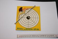 DDR  Spielzeug Rummel Trostpreis Pfeil Bogen Scheibe Indianer spiel Uscha 