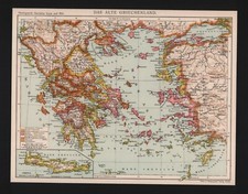 Landkarte map 1929: Das alte