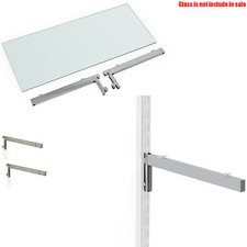 NEU CHROM GLAS REGALTRÄGER +