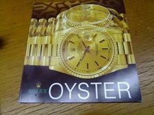 Rolex Oyster Prospekt mit Preisliste von 1994