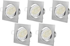 8x LED Einbauleuchte GU10 3W