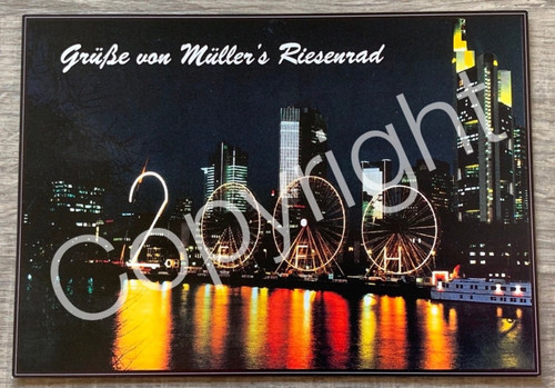 Kirmes postkarte riesenrad - kirmes,