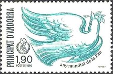 Briefmarke "Jahr des Friedens"