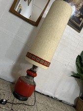 XXL Keramik Boden Stehleuchte Stehlampe Lampe Boden Leuchte Vintage 1960er Jahre