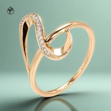 Ring mit Zirkonia weißer