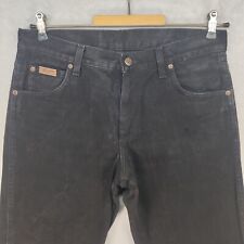 Wrangler Jeans Herren Hose Gr. W31/L32 Schwarz Denim Regular Fit 100% Baumwolle 