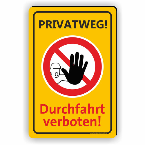 Privatweg durchfahrt verboten - privatweg!,