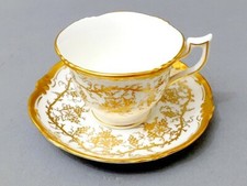 Cauldon Kings Plate Sammel Gedeck Mokka Tasse mit Untertasse England 50er Jahre