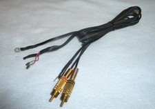 Anschlusskabel für Dual Plattenspieler 2x Cinchstecker und Erdungskabel 1,20m