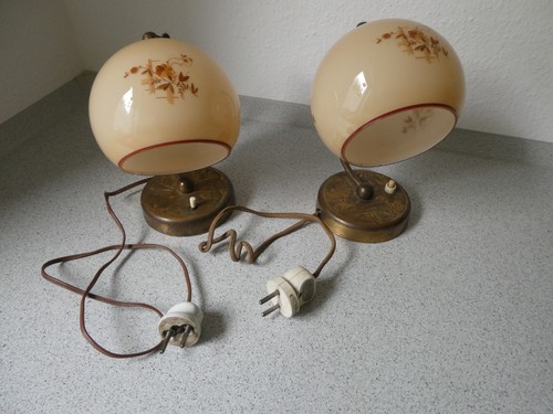 Alte nachtischlampen messing - alte,